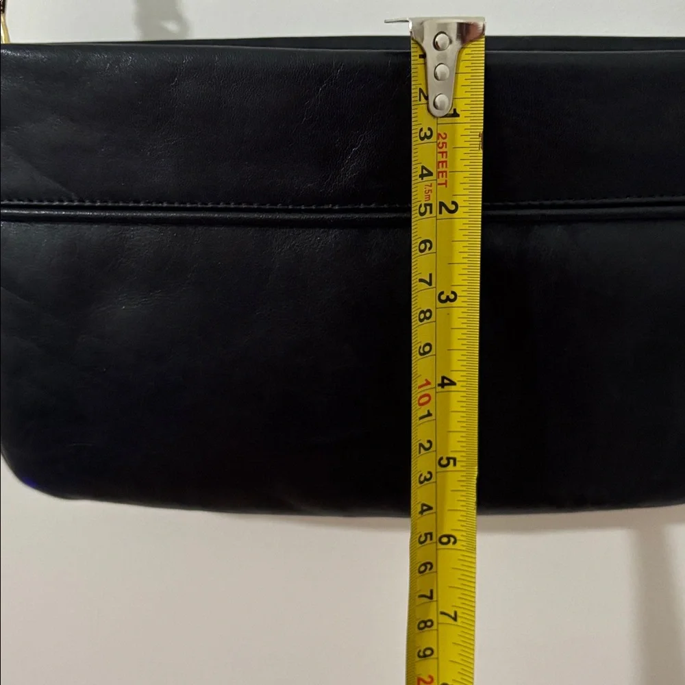 Vintage Black Leather Evening Purse